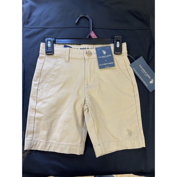 US Polo Assn. Other - U.S. Polo Assn Boy Toddler Khaki Shorts Size 5 NWT School Uniform Beige Flat